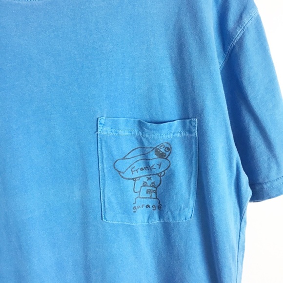 Tillys Franky Garage Blue Tee Shirt Size M - Picture 2 of 3